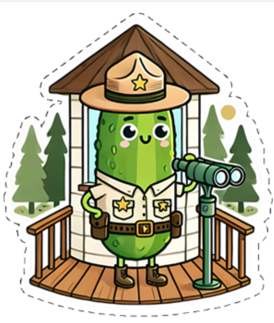 Sticker - Forest Ranger Pickle
